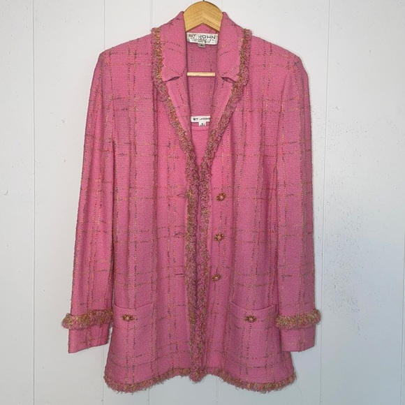 St. John Collection by Marie Gray Vintage Bouclé Knit Jacket Blazer - Picture 3 of 17